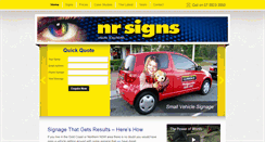 Desktop Screenshot of nrsigns.com.au