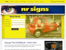 Tablet Screenshot of nrsigns.com.au